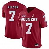 Oklahoma Sooners 7 Corey Nelson Red College Football Jersey Dzhi,baseball caps,new era cap wholesale,wholesale hats